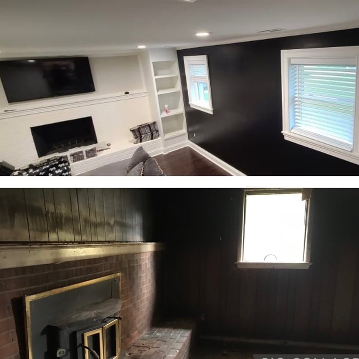 Home office renovation project